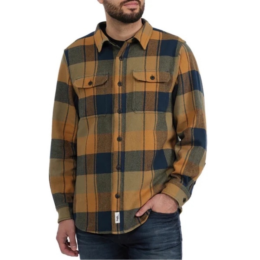 Frank. by Frank and Oak Flannel Shacket - Picture 1 of 11